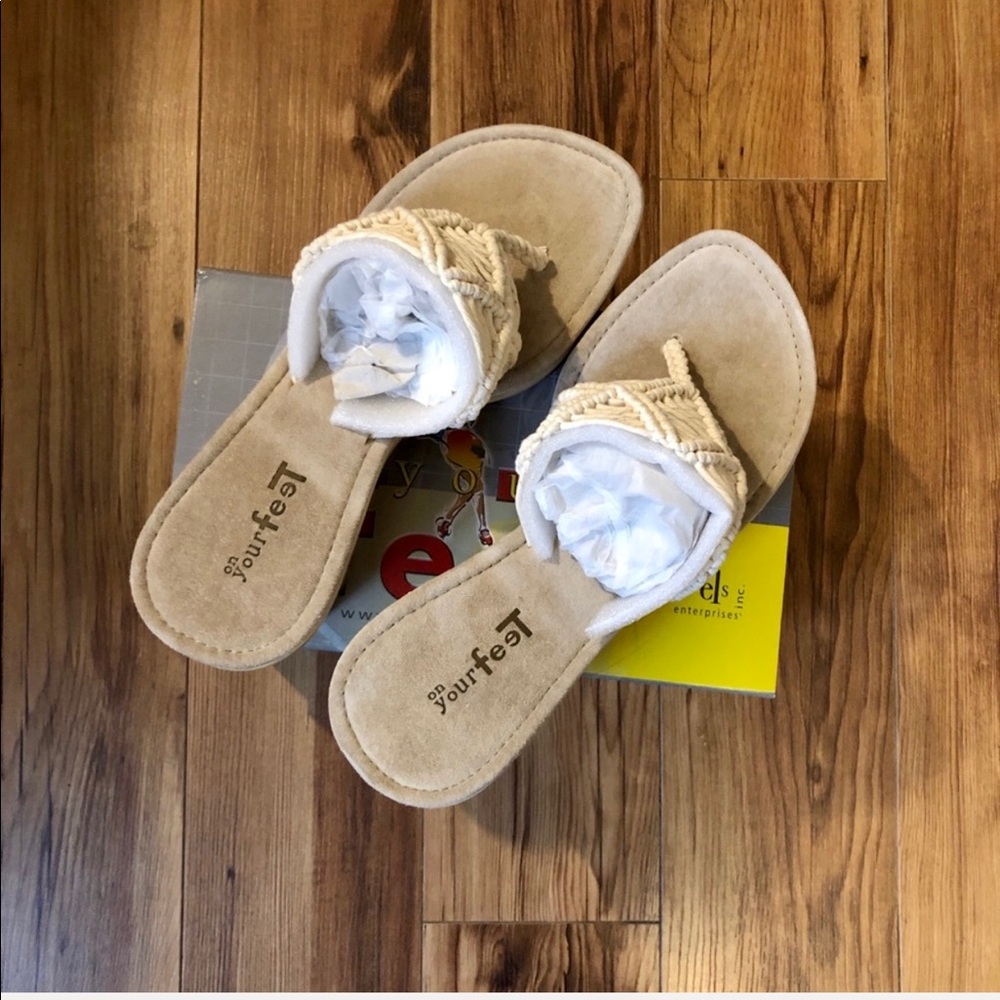 5 star Macrame Block Heel Sandals Chinese Laundry - Picture 6 of 8